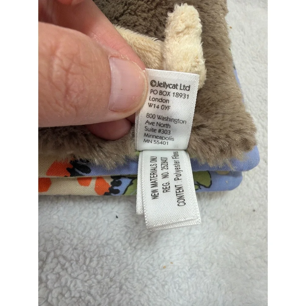 Jellycat Sleepy Monkey Soft Cloth Book Unisex Brown Crinkle Plush Sensory Toy